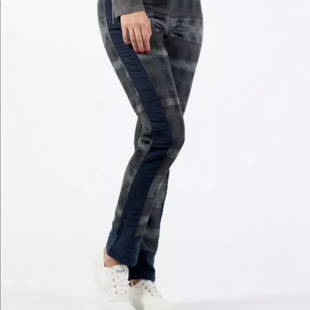 Silent By Damir Doma Plutis Sapphire Sweatpants Cotton Fleece Lined + Zip Pocket